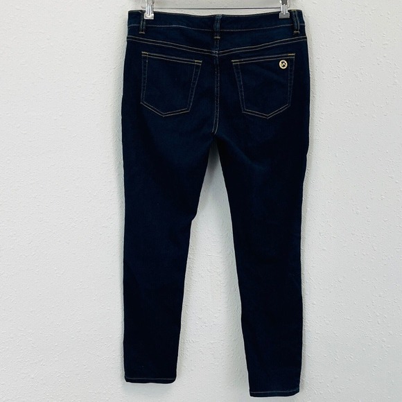 Womens 8‎ Michael Kors Skinny Jeans Dark Wash Stretch Denim 29" Inseam - Picture 4 of 6